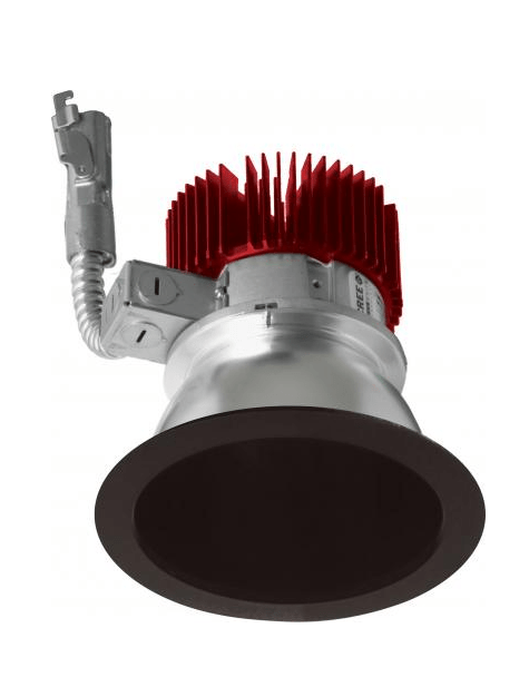 ELCO Lighting E410L0840B2 4" Reflector LED Light Engine Trims 8.8W, 4000K, 850lm, 60 Deg - Black Finish - Sonic Electric