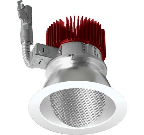 Elco Lighting E411L0840W2 4 Inch LED Light Engine with Wall Wash Trim 4000K, 850lm, Generation 2 - White Finish - Sonic Electric