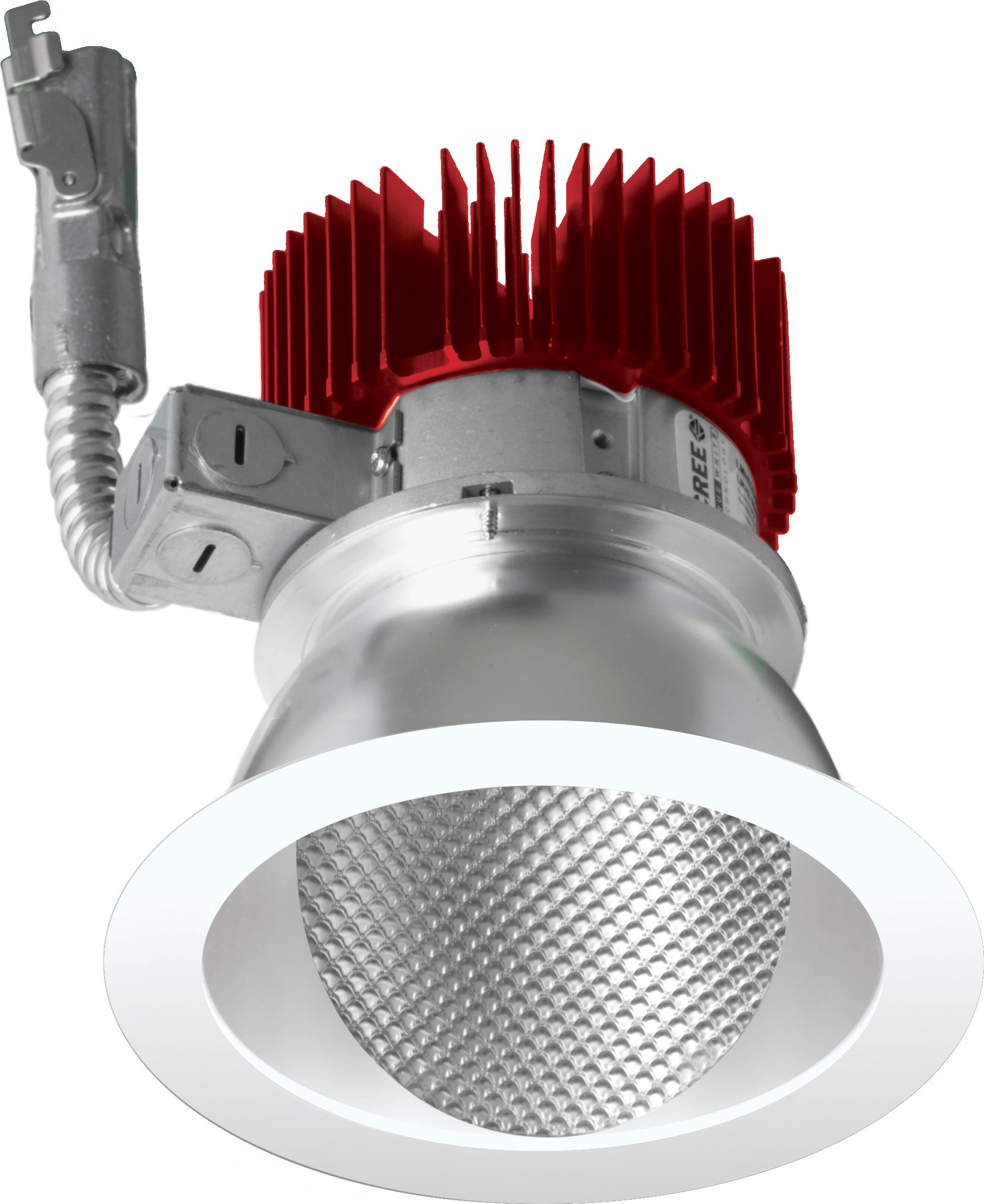 ELCO Lighting E411L3035W2 4 Inch LED Light Engine with Wall Wash Trim, 3500K, 3000lm, Generation 2 - White Finish - Sonic Electric
