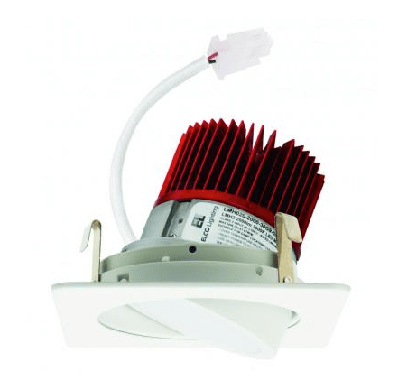 Elco Lighting E428C1230BB2 - F 4" Square Adjustable Light Engine 12.88W, 3000K, 1250lm, Gen 2, Beam Angle 38° - Black Finish - Sonic Electric