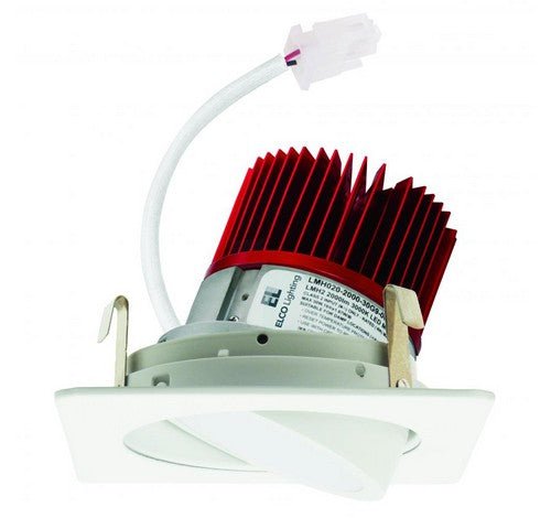 ELCO Lighting E428C1230W Cedar System 4 Inch Square Adjustable Light Engine 1250 Lumens 3000K - White Finish - Sonic Electric
