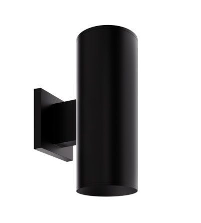 Elco Lighting E42AB0808C5 4" Koto Sylo Wall Mount, 10.5W, 842lm, 120V, Dimming Triac/ELV, Beam Angle 38° - Black Finish - Sonic Electric