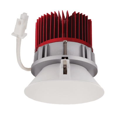Elco Lighting E430C0827W2 4 Inches LED Light Engine with Trimless Reflector, 2700K - White Finish