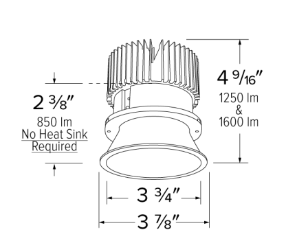 Elco Lighting E430C1227BZ 4 Inches LED Light Engine with Trimless Reflector, 2700K - Bronze Finish - Sonic Electric