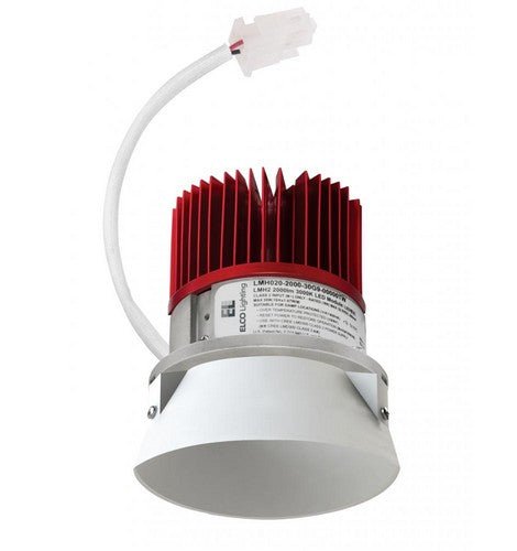 ELCO Lighting E430C1230W Cedar System 4 inch LED Light Engine with Trimless Reflector 1250lm 3000K - White Finish - Sonic Electric