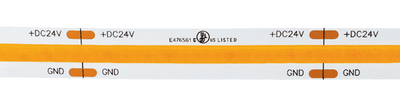 Elco Lighting E44CB2430100 4.5W/ft Indoor COB LED Tape Light 365lm, 3000K, 24V - White Finish