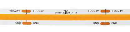 Elco Lighting E44CB2430100 4.5W/ft Indoor COB LED Tape Light 365lm, 3000K, 24V - White Finish - Sonic Electric