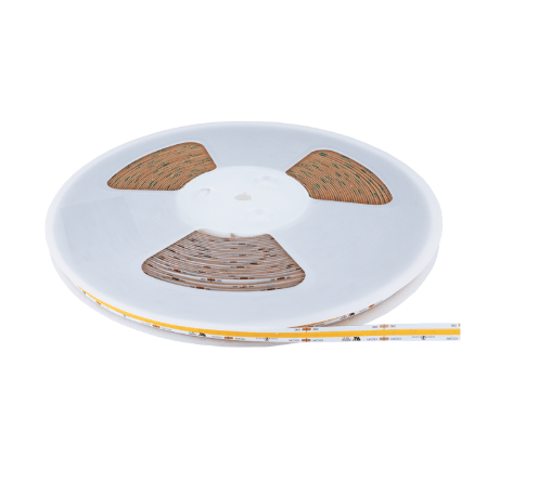 Elco Lighting E44CB2430100 4.5W/ft Indoor COB LED Tape Light 365lm, 3000K, 24V - White Finish - Sonic Electric