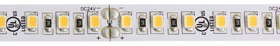 ELCO Lighting E45-2430-16 4.4W/ft High Density Indoor LED Tape Light 16 ft. Reel 4.4W 3000K 450lm 24V - White Finish