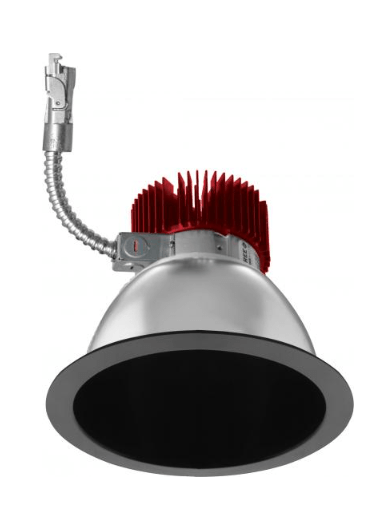 Elco Lighting E610L3030B2 - F 6" Reflector LED Light Engine Trims 31W, 3000K, 3000lm, Beam Angle 38°, Gen 2 - Black Finish - Sonic Electric