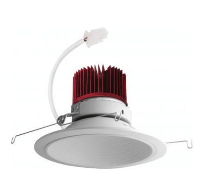Elco Lighting E614C0835W2 6" LED Light Engine with Baffle Trim 8.76W, 3500K, 850lm, Gen 2, Beam Angle 60° - White Finish - Sonic Electric