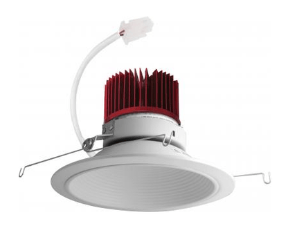 Elco Lighting E614C0840W 6 Inches LED Light Engine with Baffle Trim, 4000K - White Finish - Sonic Electric