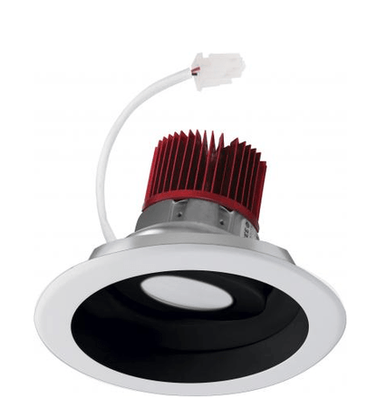 Elco Lighting E617C1630B 6 Inches LED Light Engine with Adjustable Reflector Trim, 3000K - Black w/White Finish - Sonic Electric
