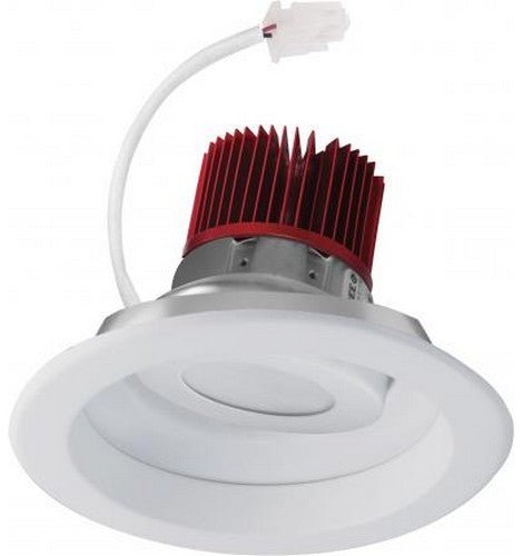 ELCO Lighting E617C2030W Cedar System Contemporary LED 6 inch LED Light Engine with Adjustable Reflector Trim 2000lm 3000K - White Finish - Sonic Electric