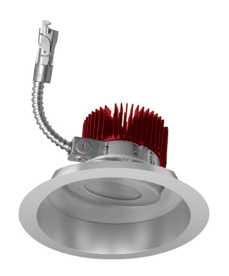 ELCO Lighting E618L6035H2 6" LED Light Engine with Adjustable Trim 71.4W, 3500K, 6000lm, 60 Deg - Haze Finish - Sonic Electric