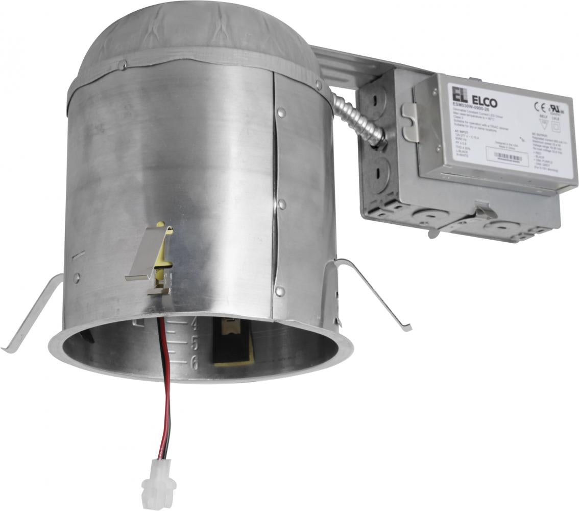 Elco Lighting E6LRC20D 6" Cedar System Remodel Housing With Driver, 2000LM, Triac/ELV/0 - 10V - Sonic Electric