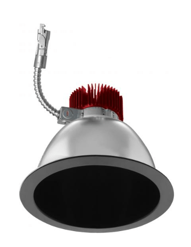 Elco Lighting E810L3027B2 8" Reflector LED Light Engine Trims 31W, 2700K, 3000lm, Beam Angle 60° - Black Finish - Sonic Electric