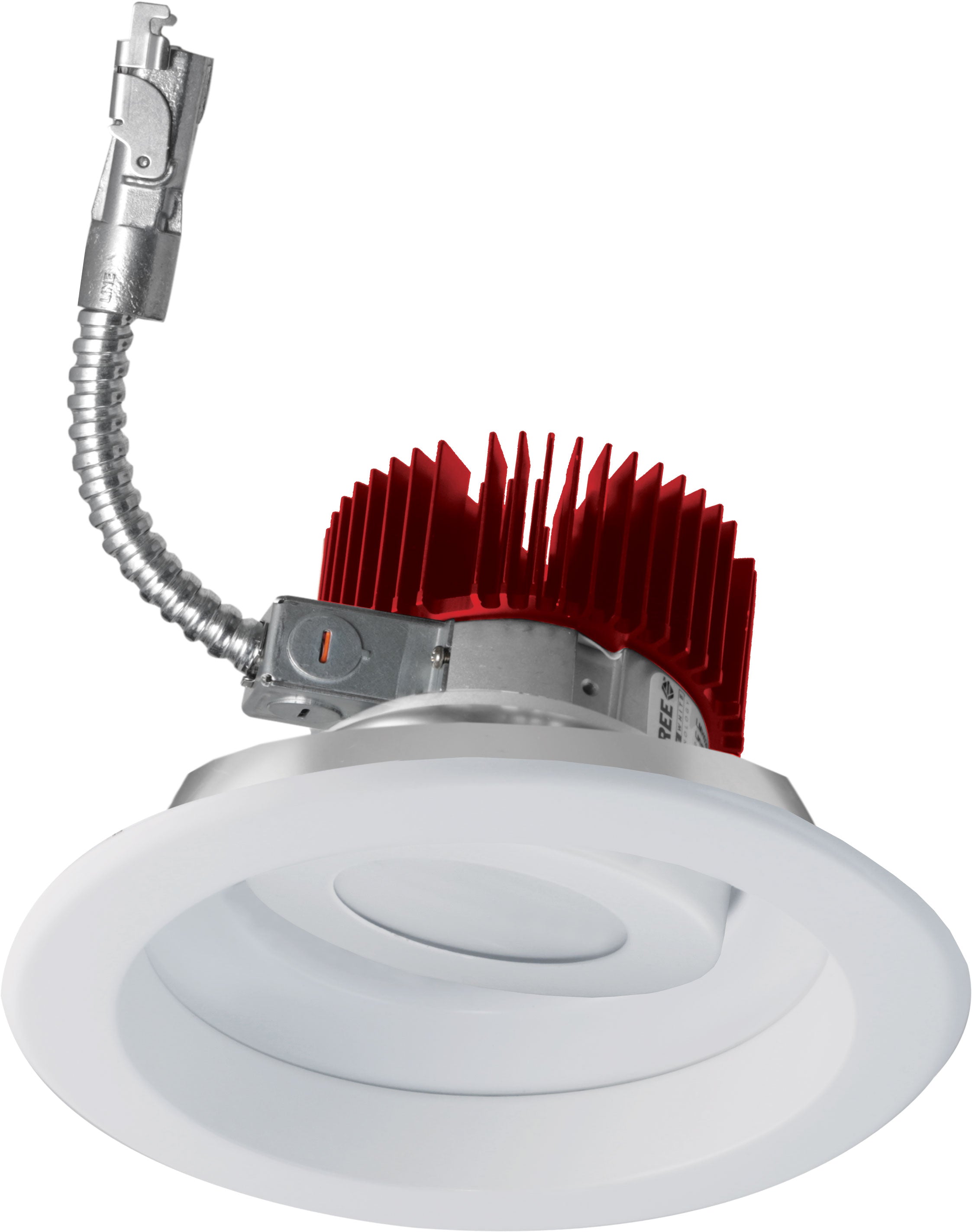 Elco Lighting E818L3030W2 - N 8" Adjustable LED Light Engine Trims, 3000lm, 3000K CCT, Beam Angle 25° - White Finish - Sonic Electric