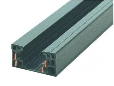 Elco Lighting EC008B 8', Two Circuit Track Accessory - Black Finish - Sonic Electric