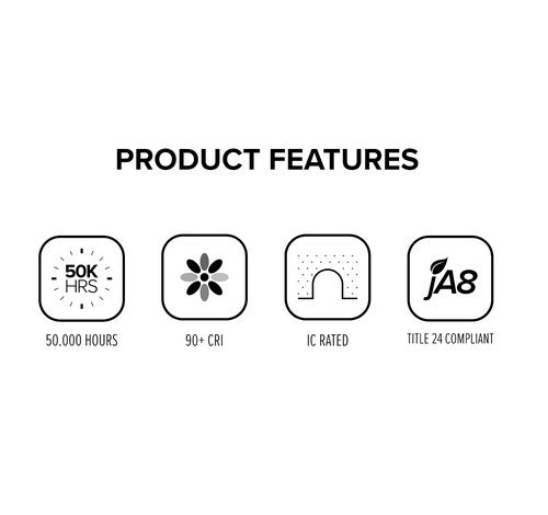 ELCO Lighting ECF41527W 9W 4" LED CFL Retrofit Insert 2700K, 700lm - White Finish - Sonic Electric