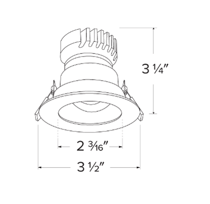 Elco Lighting EKCL2829W Pex 2" Round Adjustable Reflector - White Finish - Sonic Electric