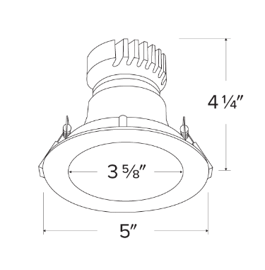 Elco Lighting EKCL4118W Pex 4" Round Deep Reflector - White Finish - Sonic Electric