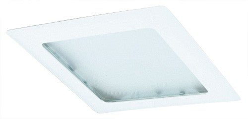 ELCO Lighting EL10W 8" Square Trim with Prismatic Glass Lens (2) 42W - White Finish - Sonic Electric