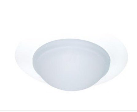 ELCO Lighting EL114SH 6 Inches Shower Trim with Diffused Dome Lens and Reflector - White Finish - Sonic Electric