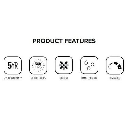 ELCO Lighting EL14040W 10W 4" LED Bi - Pin Retrofit Insert Baffle Trims 4000K - White Finish - Sonic Electric