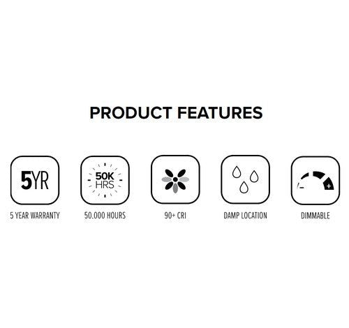 ELCO Lighting EL14040W 10W 4" LED Bi - Pin Retrofit Insert Baffle Trims 4000K - White Finish - Sonic Electric