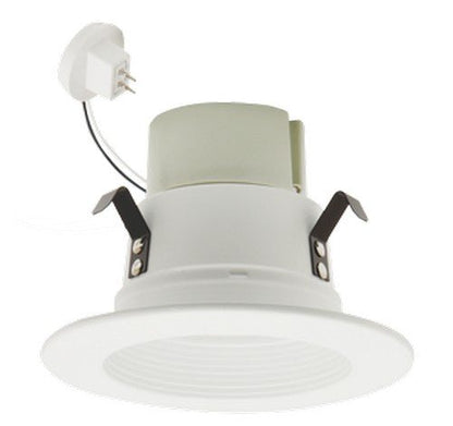 ELCO Lighting EL14040W 10W 4" LED Bi - Pin Retrofit Insert Baffle Trims 4000K - White Finish - Sonic Electric