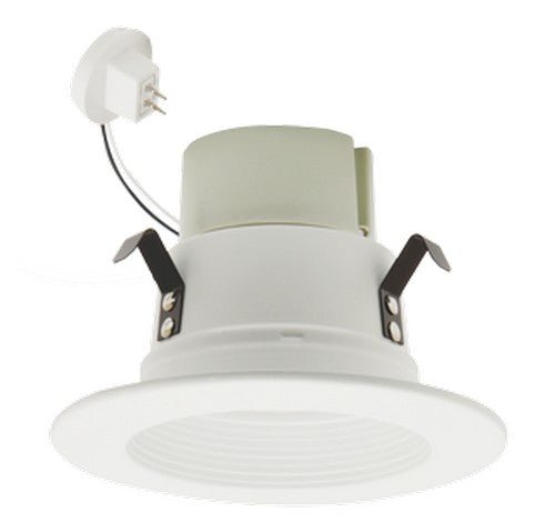 ELCO Lighting EL14040W 10W 4" LED Bi - Pin Retrofit Insert Baffle Trims 4000K - White Finish - Sonic Electric