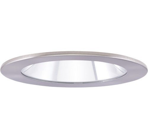 ELCO Lighting EL1411N 4" Adjustable Shower Trim with Clear Reflector and Lens Trim - Nickel Finish - Sonic Electric