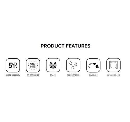 ELCO Lighting EL14130W 10W 4" LED Bi - Pin Retrofit Insert Reflector Trims 3000K - White Finish - Sonic Electric