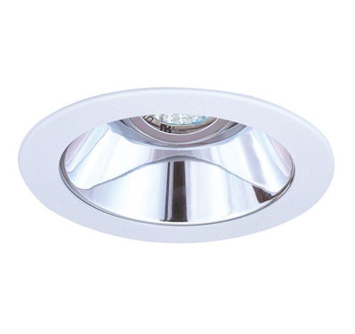 ELCO Lighting EL1421DC 4" Adjustable Reflector with Die - cast Ring Trim Clear with White Ring - Sonic Electric