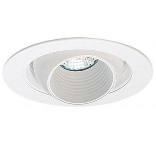 ELCO Lighting EL1448W 4 Inch Regressed Eyeball Trim - White Finish - Sonic Electric