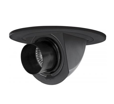 Elco Lighting EL1487BZ 4" Adjustable Pull Down with Directional Snoot Trim, MR16/LED, GU5.3, 85 Deg/359 Deg Rotation - Bronze/Bronze Finish - Sonic Electric