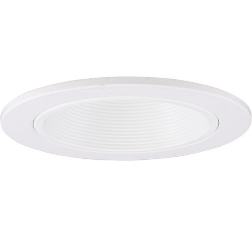 ELCO Lighting EL1493DW 4" Adjustable Phenolic Step Baffle with Diecast Trim Ring - White Finish - Sonic Electric