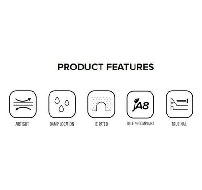 ELCO Lighting EL1499ICAS 50W 4" Low Voltage Shallow IC Housing Magnetic - Sonic Electric