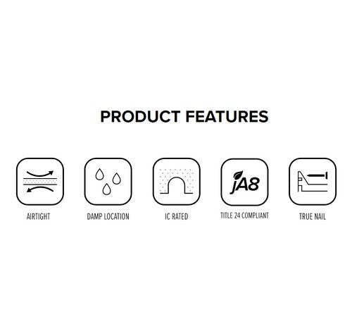 ELCO Lighting EL1499ICAS 50W 4" Low Voltage Shallow IC Housing Magnetic - Sonic Electric