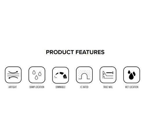 ELCO Lighting EL1499LDICA 12W 4" New Construction Housing with Magnetic Transformer - Black Finish - Sonic Electric