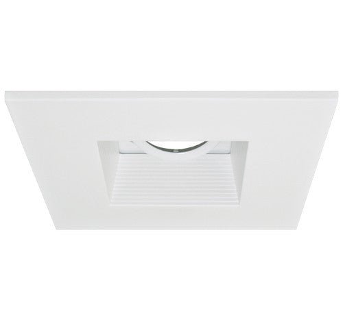 ELCO Lighting EL2484W 4" Die - Cast Aluminum Square Adjustable Baffle Trim - White Finish - Sonic Electric