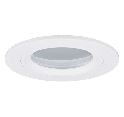 ELCO Lighting EL2612W 3" Die - Cast Shower Trim with Frosted Glass Lens - White Finish - Sonic Electric