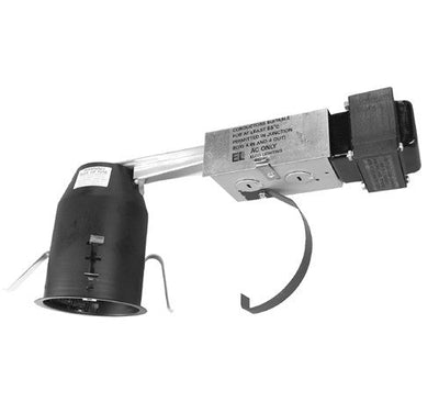 ELCO Lighting EL2699RA 50W 3" Low Voltage Airtight Remodel Housing Magnetic - Black Finish