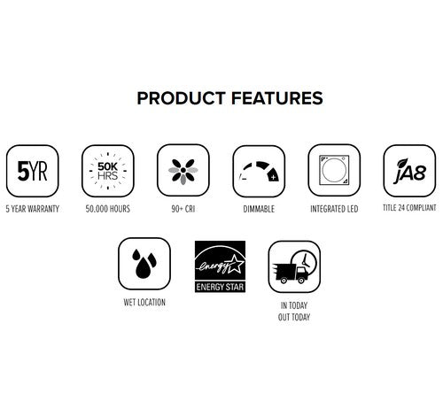 ELCO Lighting EL31230W 9W 3" Round LED Reflector Insert Recessed Lighting Trim 3000K - White Finish - Sonic Electric