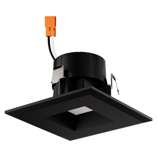 Elco Lighting EL332CT5BB 3" Square LED Reflector Insert 9W, 640lm, 5CCT, 120V - Black Finish - Sonic Electric