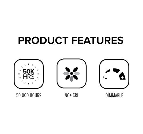 ELCO Lighting EL37727C 15W 6 Inch Round LED Adjustable Phenolic Reflector with PAR30 Gimbal Insert 2700K 1050lm - Chrome Finish - Sonic Electric