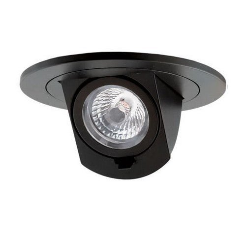 ELCO Lighting EL39730B 10.8W 3 Inch Round LED Adjustable Pull Down Insert 3000K - Black Finish - Sonic Electric