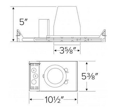 ELCO Lighting EL39LDICA 12W 3" New Construction Housing - Sonic Electric