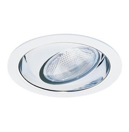Elco Lighting EL419GW 6" Regressed Eyeball with Reflector Trim, 75W Max. PAR30/R30 - Gold/White Trim Finish - Sonic Electric